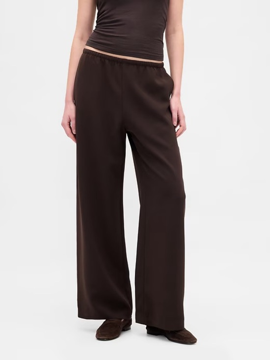 GAP Pants - Gap Wide Leg Easy Pants - Terra Brown